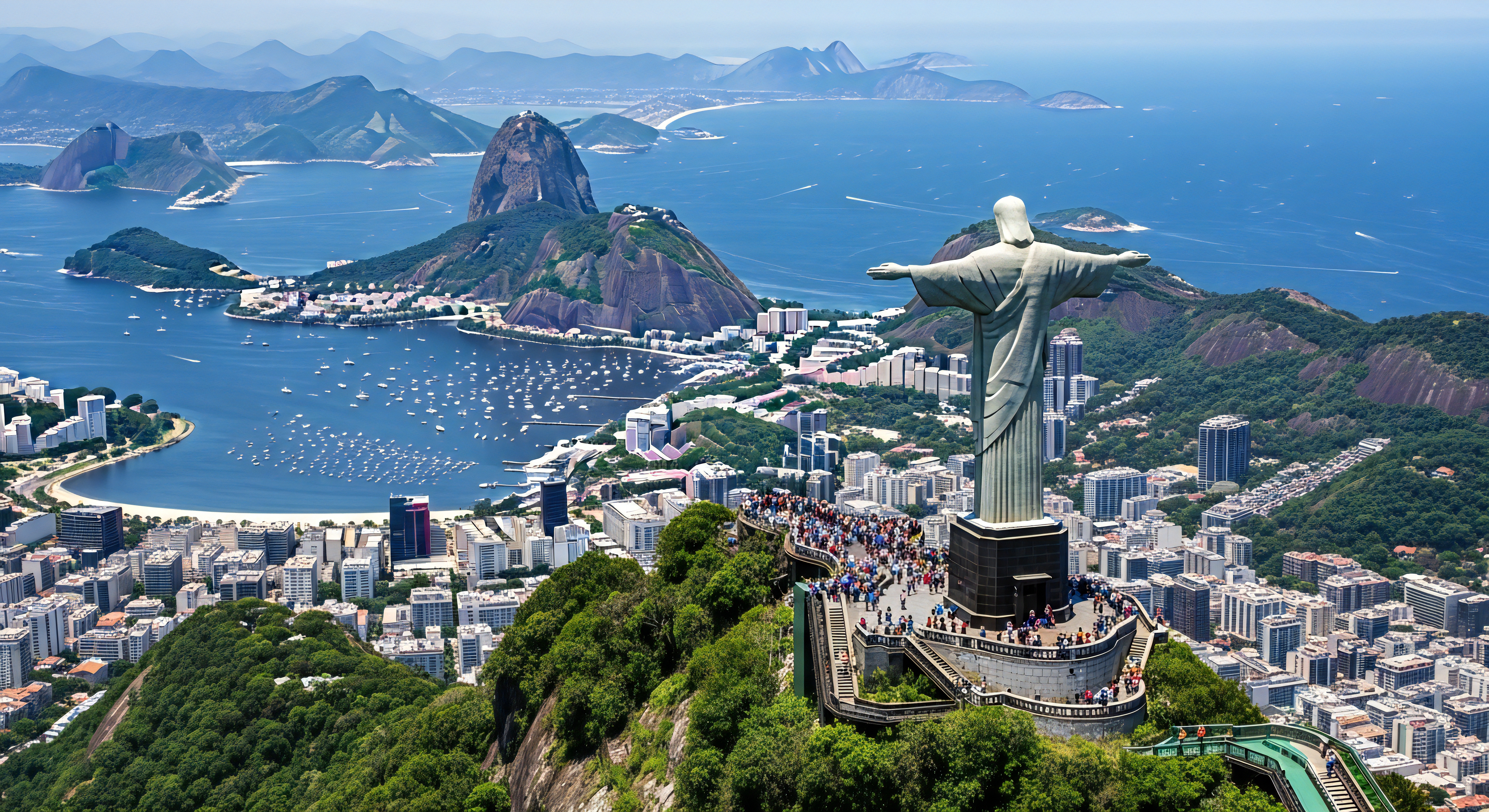 Aerial Picture of Rio de Janeiro  - Brazil.