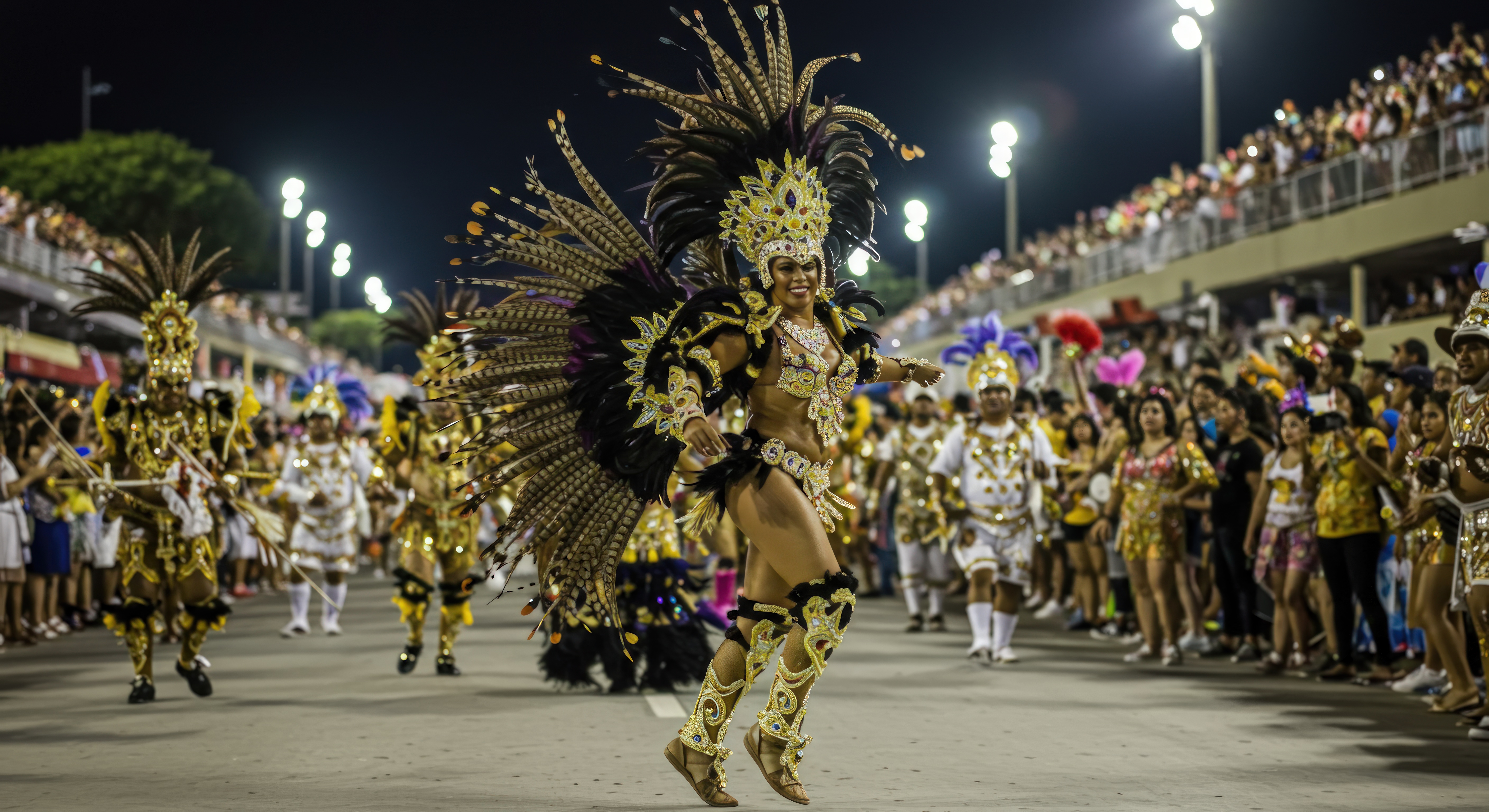 Picture of the sambadrome, Rio de Janeiro - Brazil.