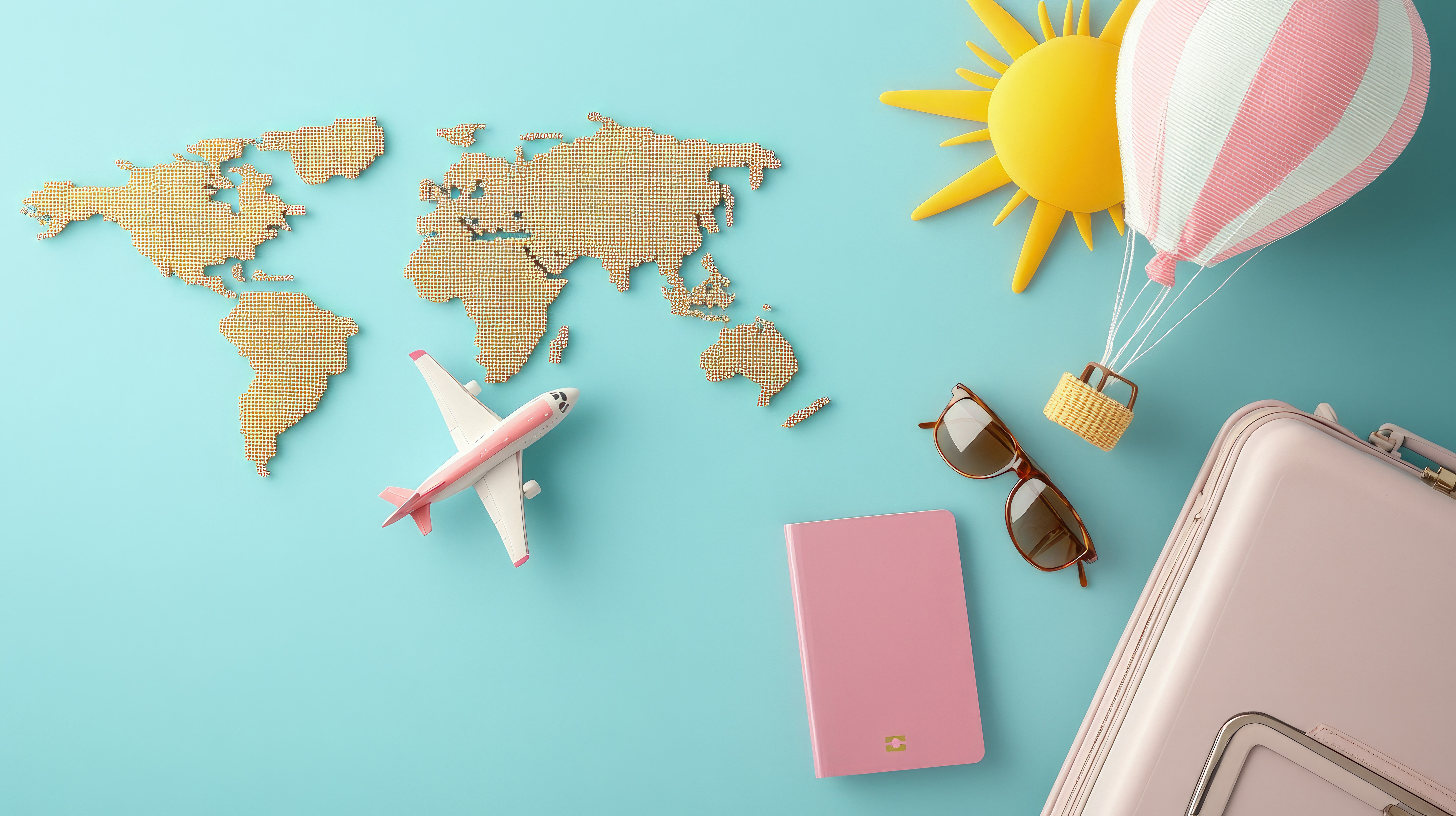 Picture of a world map - Banner travel tips.